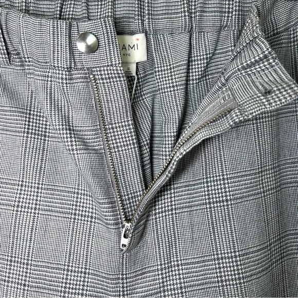 CAMI NYC- NWT, Women’s ‘Oriane’ Pant, Plaid, Flare Wide-Leg - Black/White, Small - Picture 5 of 13